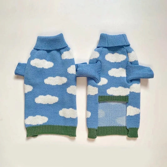 Head in the Clouds Knit Dog Sweater