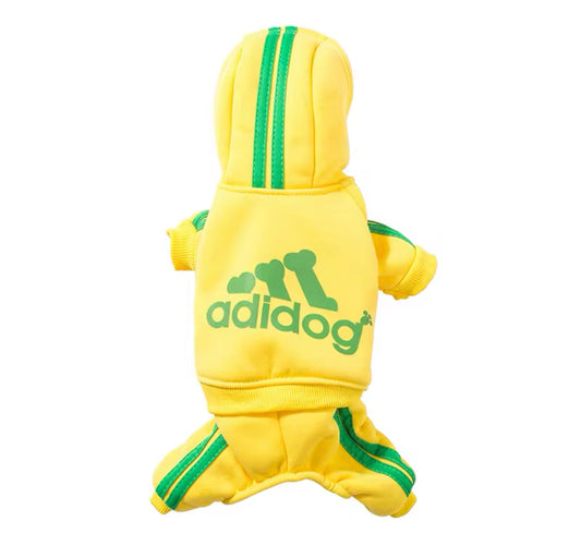 Adidog Dog Hoodie Onesie
