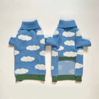 Head in the Clouds Knit Dog Sweater