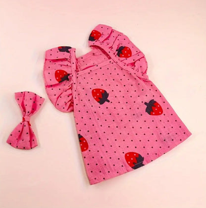 Strawberry Baby Dog Dress