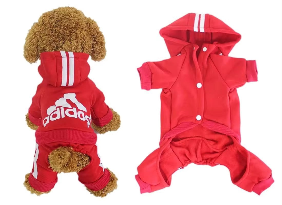Adidog Dog Hoodie Onesie