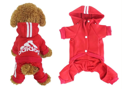 Adidog Dog Hoodie Onesie